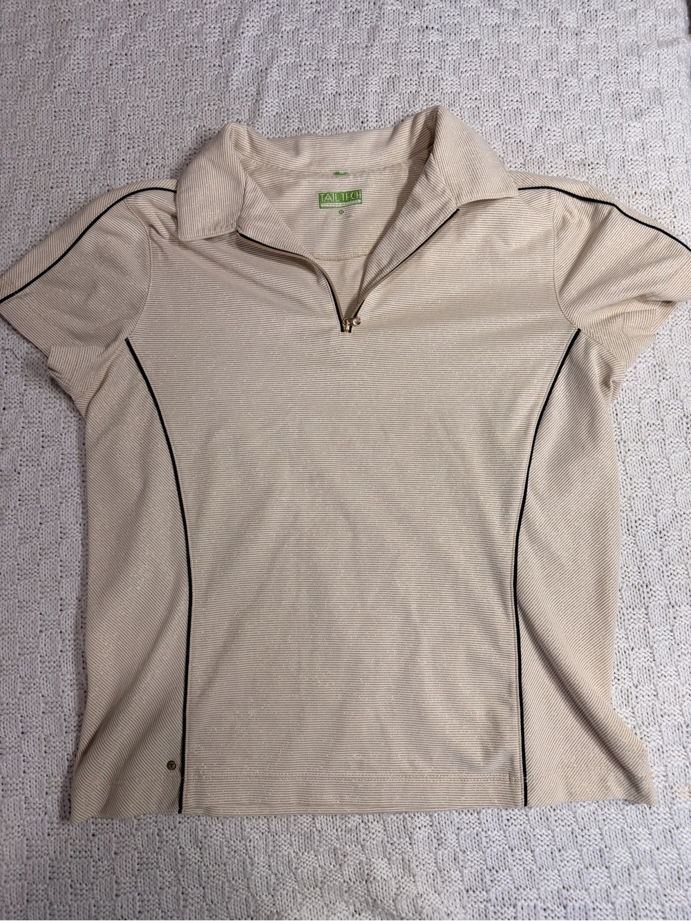 Tail Tech Golf Short-Sleeve Zip Polo Top